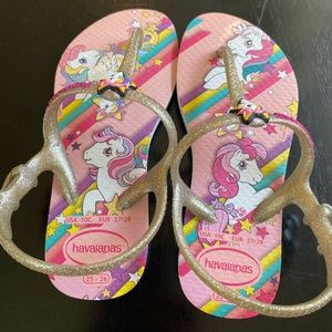 Kids pink unicorn Havaianas Flip flops sandal